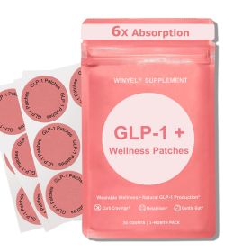 GLP-1 Patches Advanced Formula With Berberine,  Chromium, Pomegranate, Cinnamon, Green Tea & L-Glutamine 30 Count